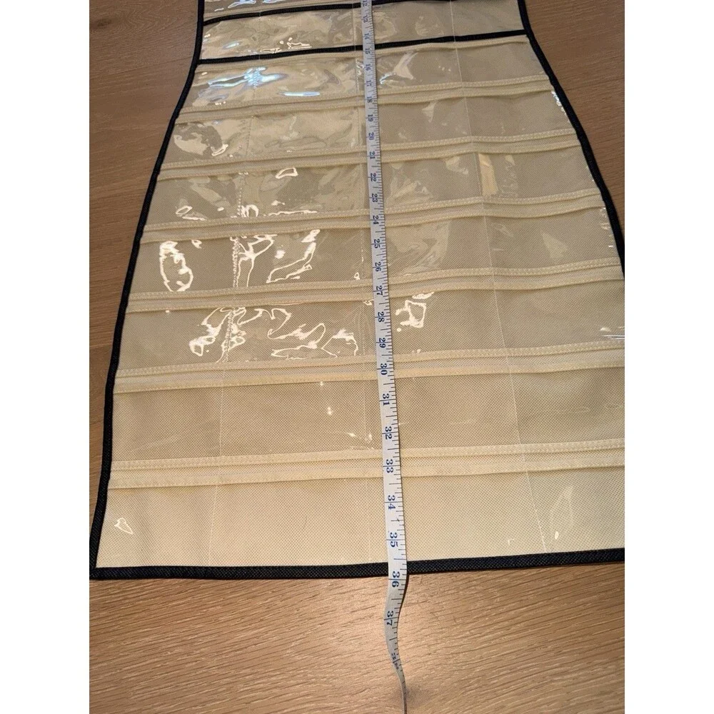 Hanging Jewelry Organizer Dress Tons Of Front And back Storage Excellent Cond